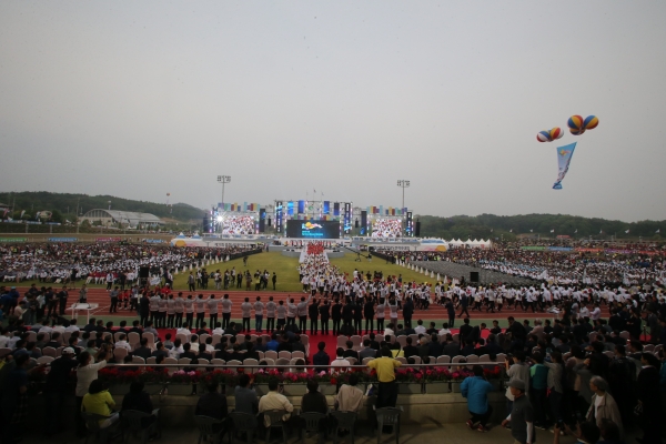 지난 5월 16일 열린 제71회 충남도민체전 개회식 모습