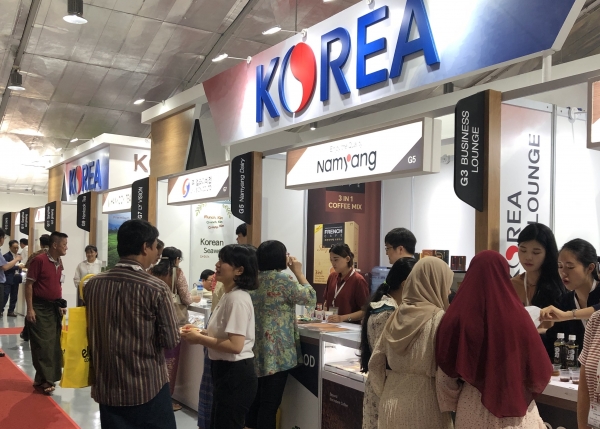 한국관내 부스 전경 및 부스사진