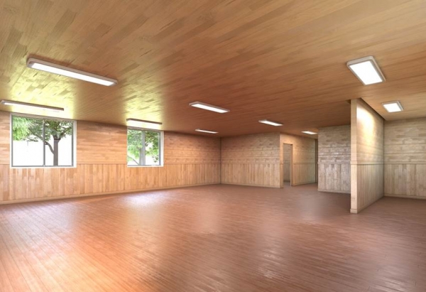 목재문화체험장 내부 예상 투시도