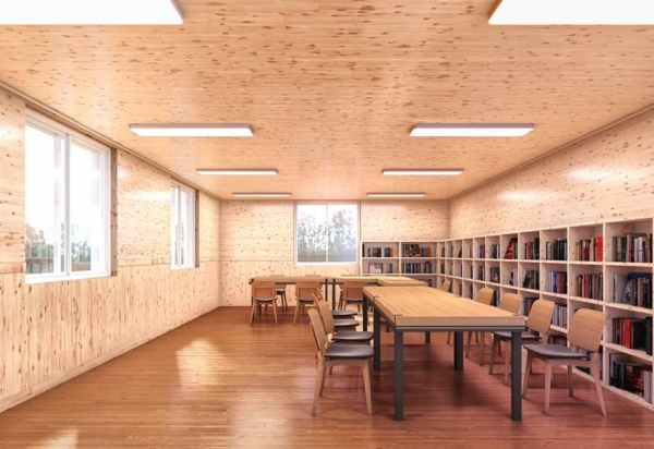 목재문화체험장 내부 예상 투시도