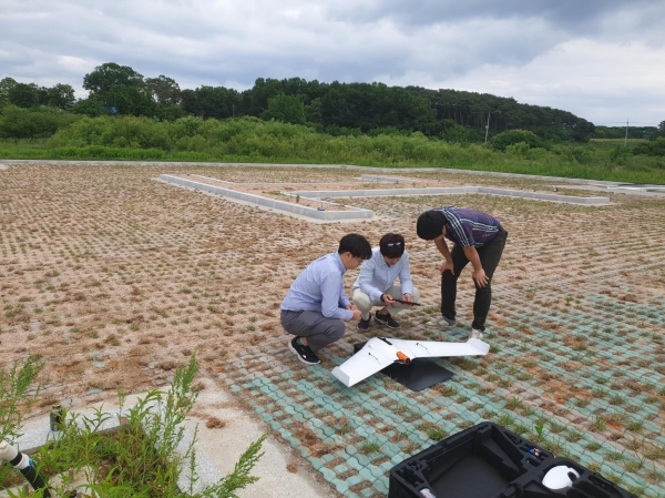 지적재조사사업지구 드론 촬영