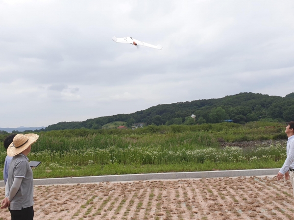 지적재조사사업지구 드론 촬영