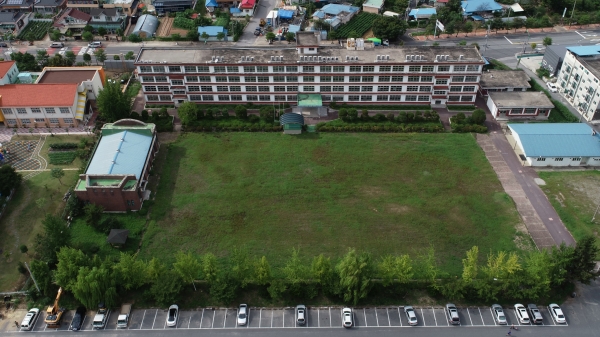 청양여자정보고 폐교 부지 전경