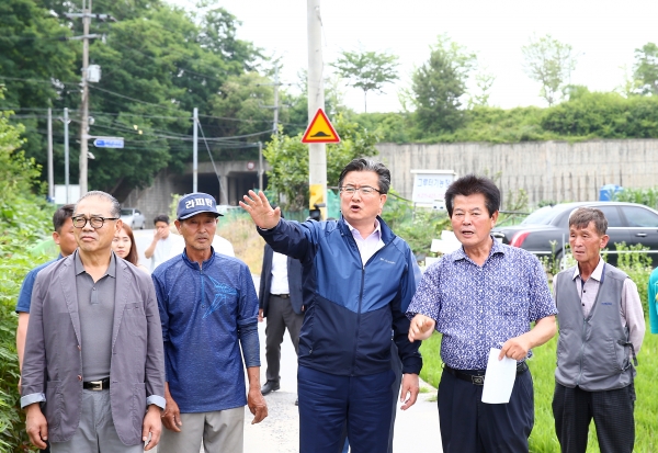 유성구, 하기동 상습침수구역 현장점검.