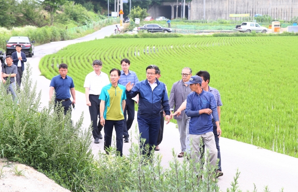 유성구, 하기동 상습침수구역 현장점검.
