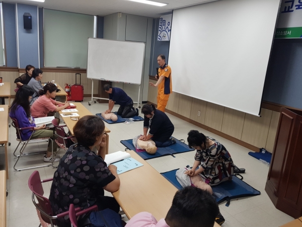 유통지원과 교육 모습