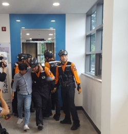 2019년 승강기 사고대응 합동훈련 실시 모습