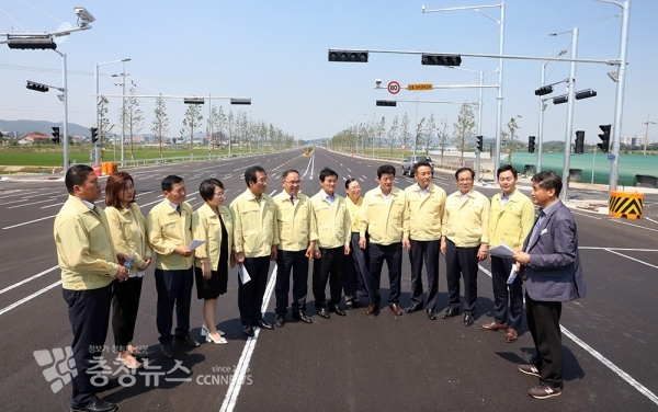 서산시의회, 동서간선도로 개설현장 방문 / 충청뉴스 최형순 기자