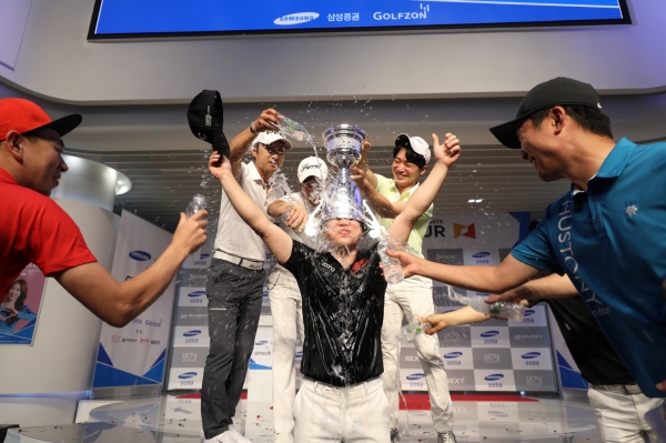 순준범 물 세리머니