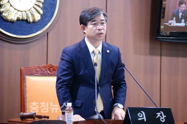 김기두 태안군의회 의장 / 충청뉴스 최형순 기자