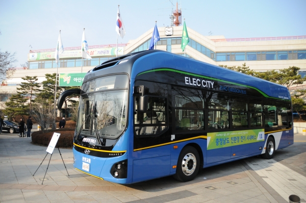 충청남도 보급 1호 전기시내버스