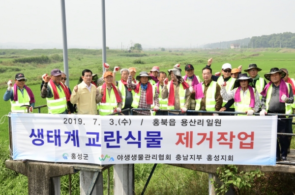 민·관이 힘을 합쳐 본격적인 퇴치사업 실시 모습