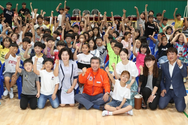 김동일 보령시장과 초등학생간의 간담회