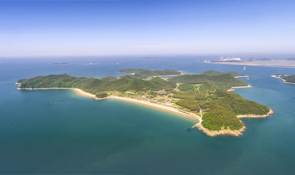 대난지섬 항공사진