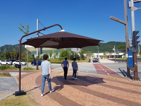 폭염대비 군민 예찰활동 강화_내포신도시 그늘막