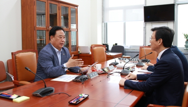 어기구 의원, 문성혁 해수부 장관 면담