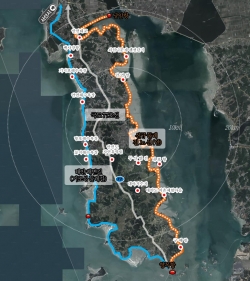 태안롱비치사구둘레길 노선(안)