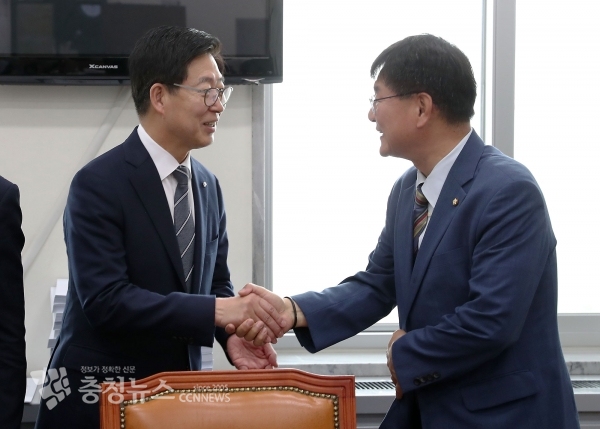 양승조 지사와 이헌승 법안삼사소위원장