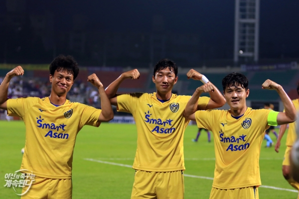 아산무궁화 경기 모습