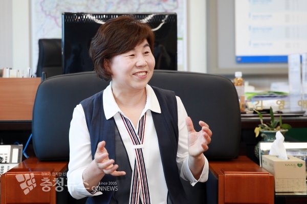 김영애 아산시의회 의장 / 충청뉴스 최형순 기자