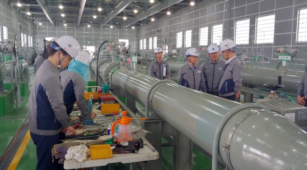 대풍 대비 현장 안전점검에 나선 고영태 사장(양주사업소 관할 천연가스공급관리소)