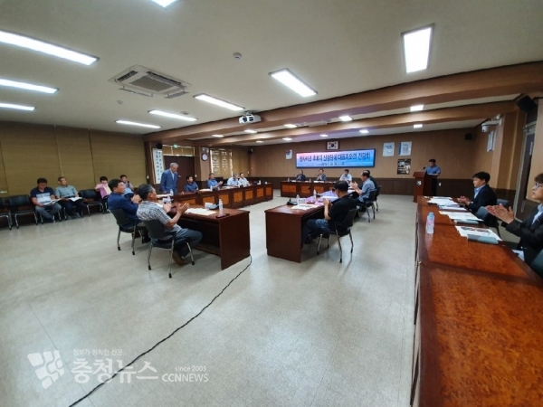 군청사 이전 후보지 신청단체 간담회 개최