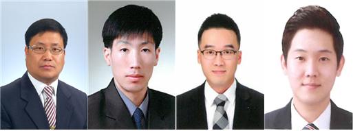 왼쪽부터 김종춘 팀장, 연성흠 주무관, 박용제 주무관, 이용광 주무관