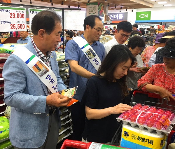 해나루쌀 제주 판촉행사 모습