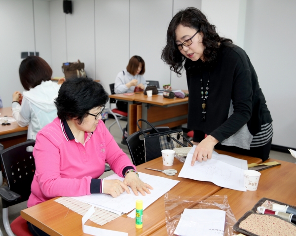 여성회관 교육프로그램(예쁜소품퀼트)