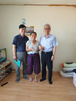 유병훈 아산시 부시장, 폭염 속 독거어르신 “온열질환 주의” 안부 방문