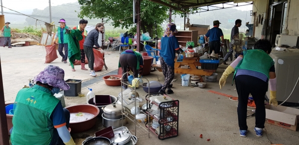 양화면 봉사활동 장면