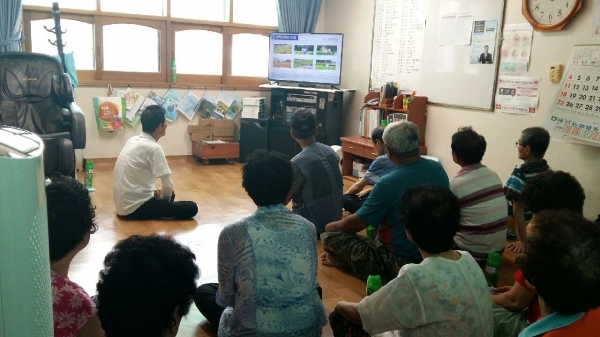 진드기 감염 예방교육 실시 모습