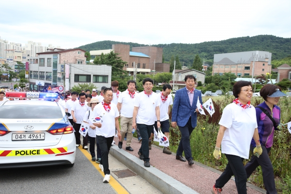 광복절 기념, 제25회 걷기대회 모습