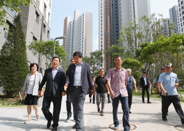 복수자이아파트 현장방문 모습