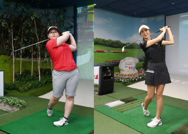 ‘2019 롯데렌터카 WGTOUR 5차’ 결선 대회 주요 선수 - (좌측부터) 정선아, 최예지.