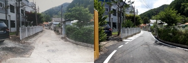 하소동 준공 (전), 준공 (후)