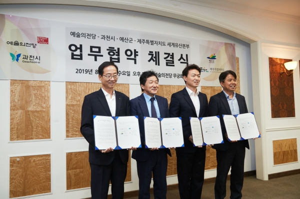 추사 김정희 글로벌 콘텐츠 진흥 위한 업무협약