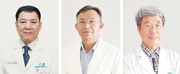 사진왼쪽부터 이경일, 박석영, 고효진 교수