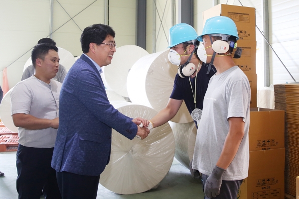 맹정호 서산시장, 서산시장애인직업재활시설 방문