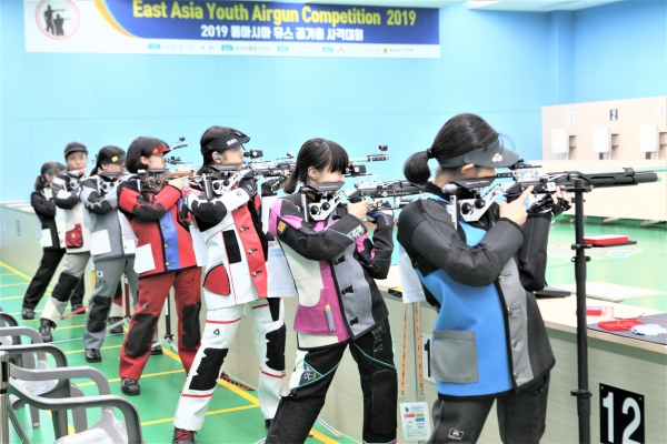 2019 동아시아 유스 공기총사격대회 경기 모습