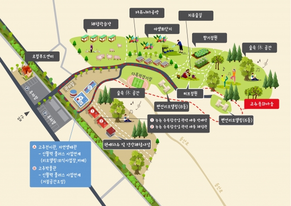 청양군, 사회적 공동체 특화단지 사업비 190억 확보-구상도