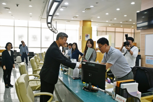 박삼득 국가보훈처장, 대전지방보훈청 현장방문