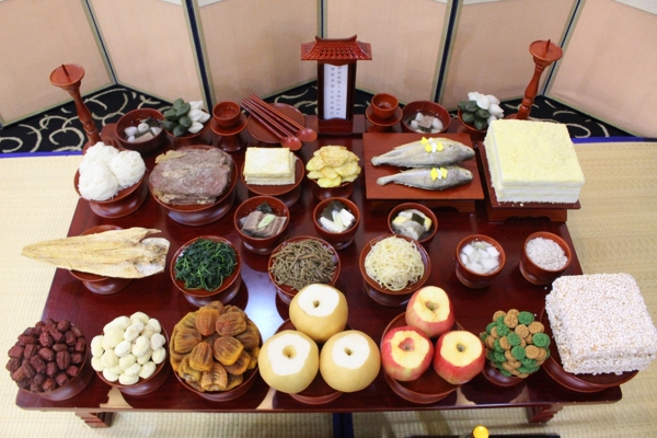 추석 전통 차례상 사진(제공 :(사)한국전통음식연구소)