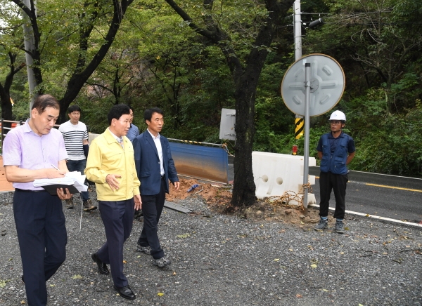 박용갑 중구청장, 사업현장 찾아