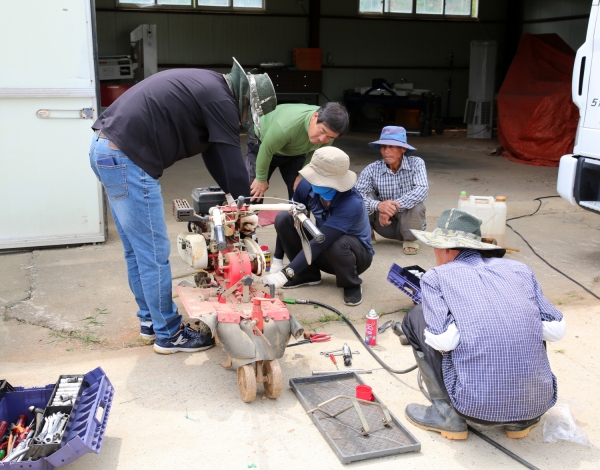 상반기 농기계 순회수리교육 모습.
