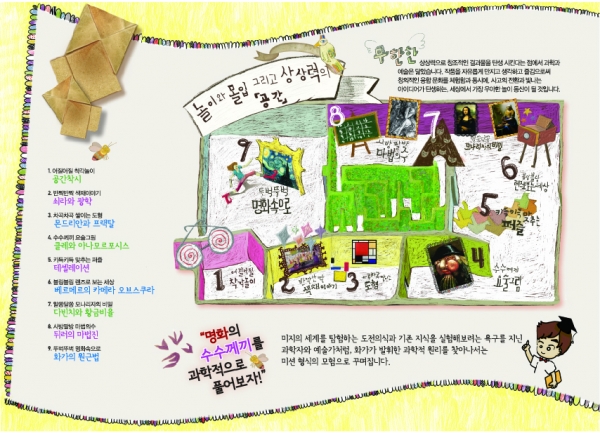 명화속 과학체험전 안내문