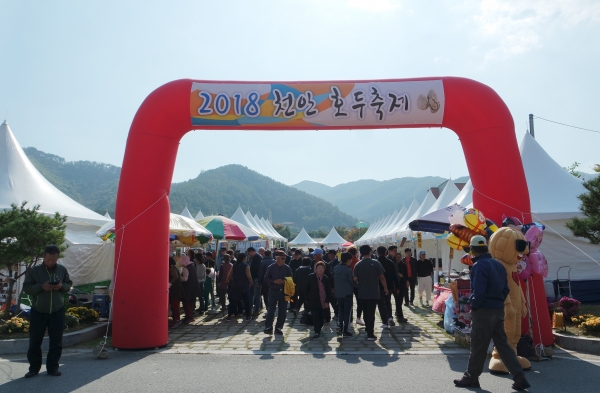 지난해 광덕 호두축제 모습