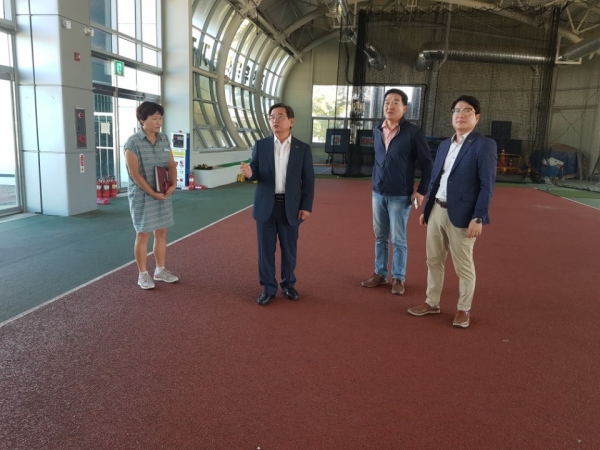 노박래 서천군수, 우수체육시설 벤치마킹