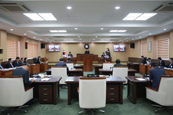 청양군의회 임시회 1차 본회의