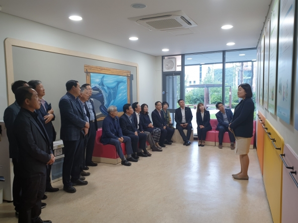 부여군 집행부와 군의회 남양주시 방문 장면